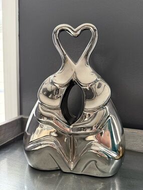 Modern Silver Sculptural Elephants - Chrome Finish